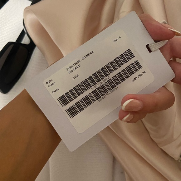 Silk Midi Skirt - Picture 8 of 9